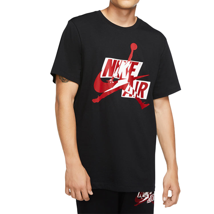 Air Jordan Jumoman Classics Flying Man Printing Short Sleeve Black CU9571-011