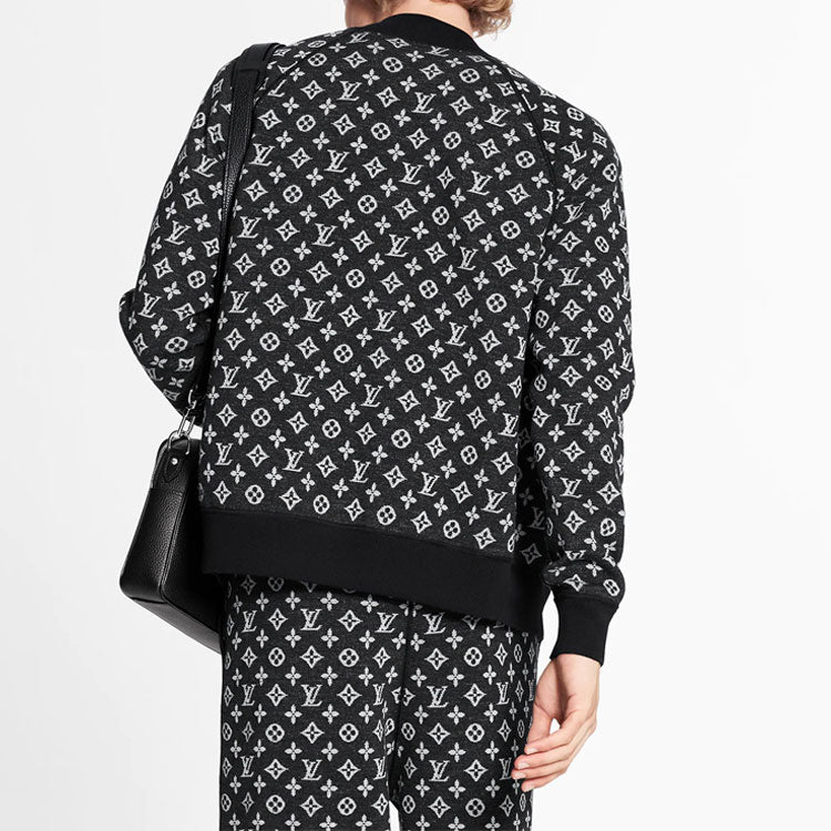 Men's LOUIS VUITTON SS21 Printing Long Sleeves Jacket Black 1A8HCS