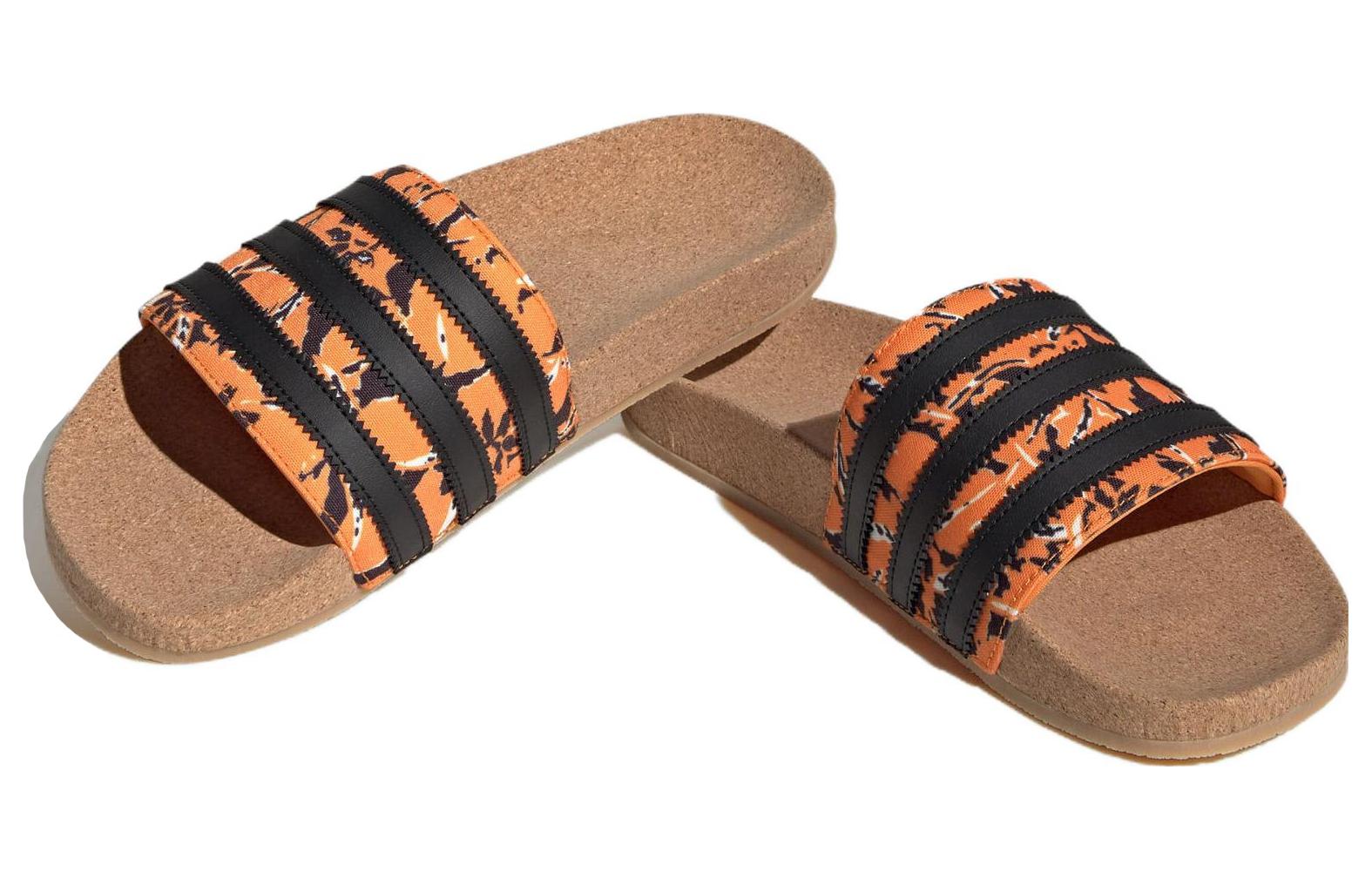 adidas originals Adilette 'Bright Orange Core Black Gum' IE7750