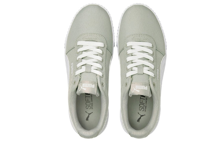 (WMNS) PUMA Carina Canvas Sneakers Green 368669-07