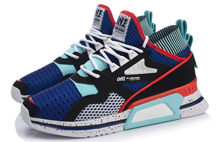 (WMNS) Li-Ning 001 T1000 No Boundry Mid 'Black Red Teal' AGLP012-3