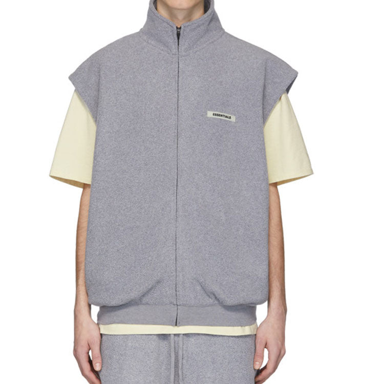 Fear of God Essentials Polar Fleece Vest 'Grey' 201161M185015