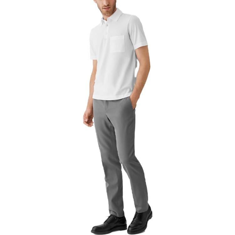 HERMES SS21 Polo Shirt 'White' H072325HA90
