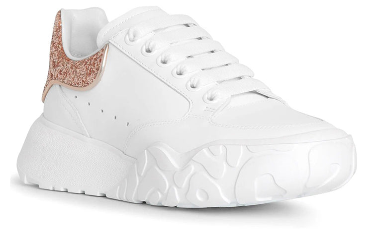 (WMNS) Alexander McQueen Court Trainer 'White Rose Glitter' 657566WIA929397