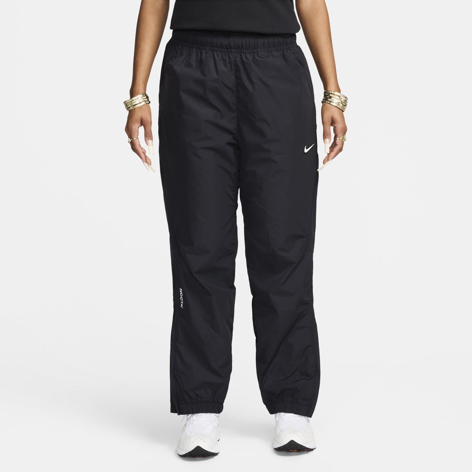 Nike x NOCTA Drake Nylon Track Pants Asia Sizing 'Black' FN7669-010
