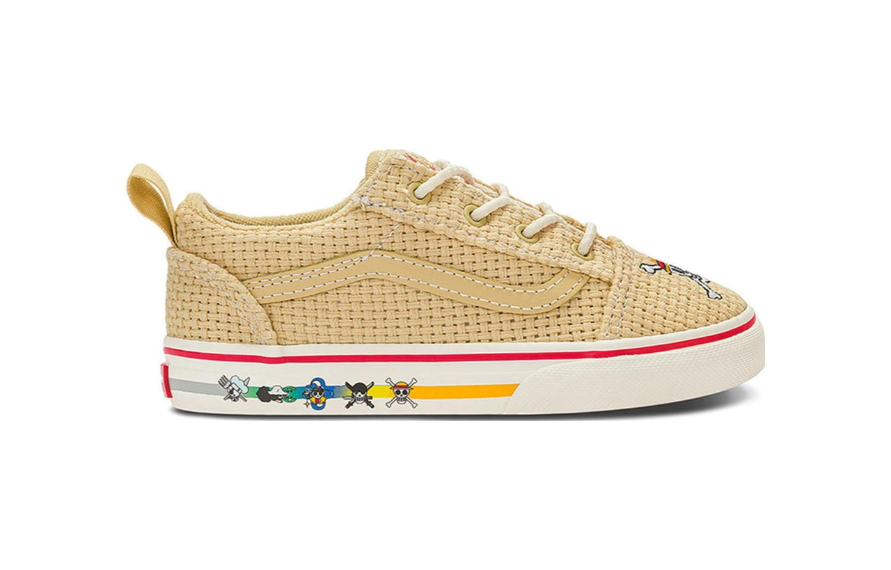 (TD) Vans Old Skool Elastic Lace x One Piece 'Straw Multi' VN0A4TZOBMB