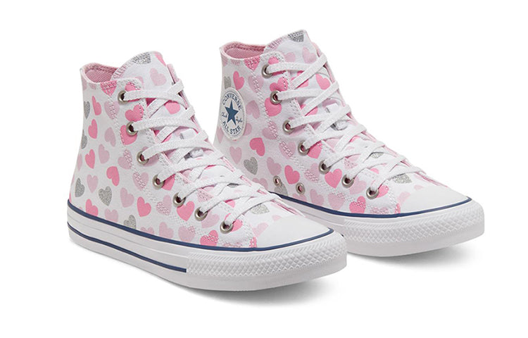 (GS) Converse Chuch Taylor All Star Hi Pink/White 668019C