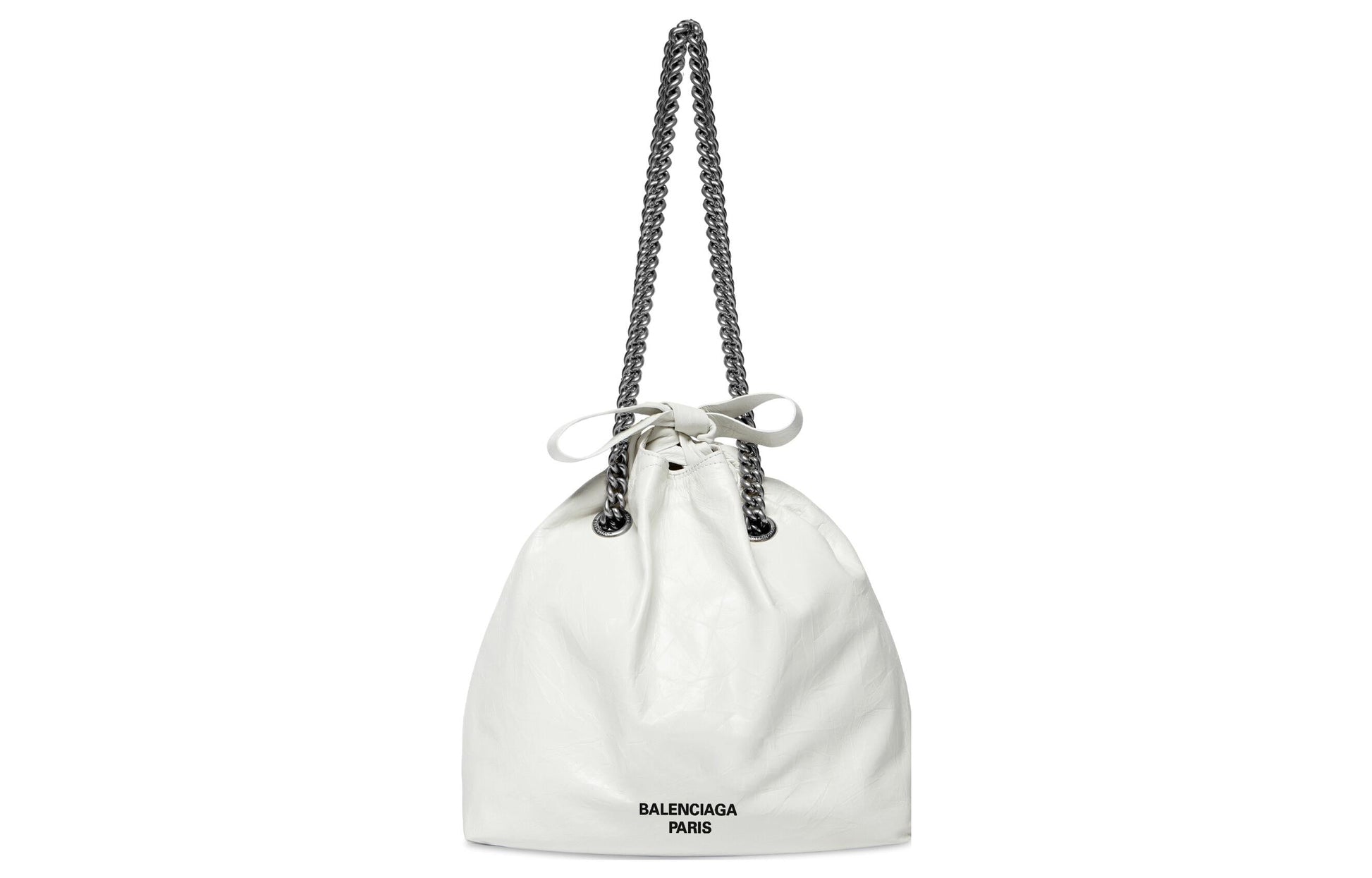 (WMNS) Balenciaga Crush Small Tote Bag 'Optic White' 742942210IU9001