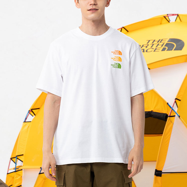 THE NORTH FACE SS21 Tri Logo Shirt 'White' NF0A7QRF-FN4