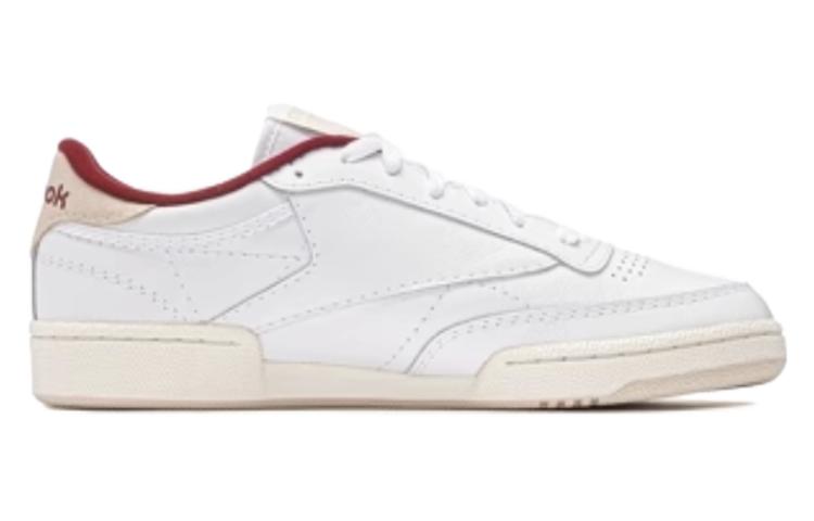 Reebok Club C85 Shoes 'White Classic Maroon' 100032972