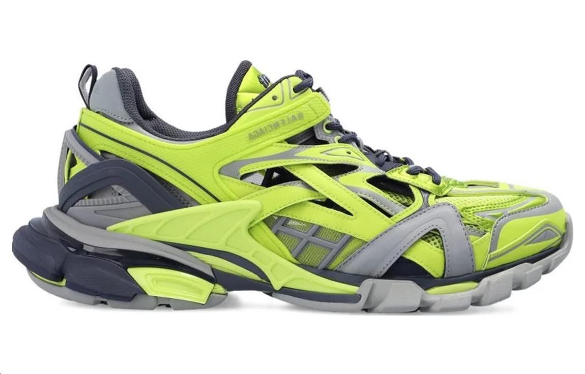 (WMNS) Balenciaga Track.2 'Grey Neon Yellow' 568615W3AE23512