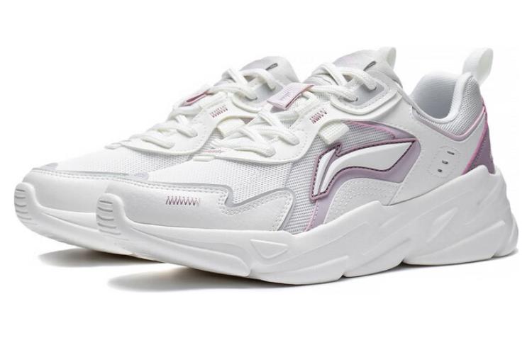 (WMNS) Li-Ning Yunhai 'White Grey Purple' AGCT154-1