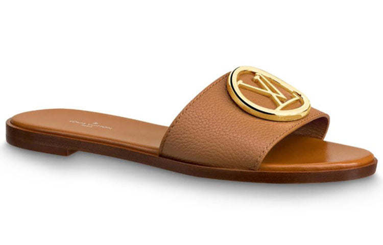 (WMNS) LOUIS VUITTON Lock It Slides 'Brown' 1A57G8