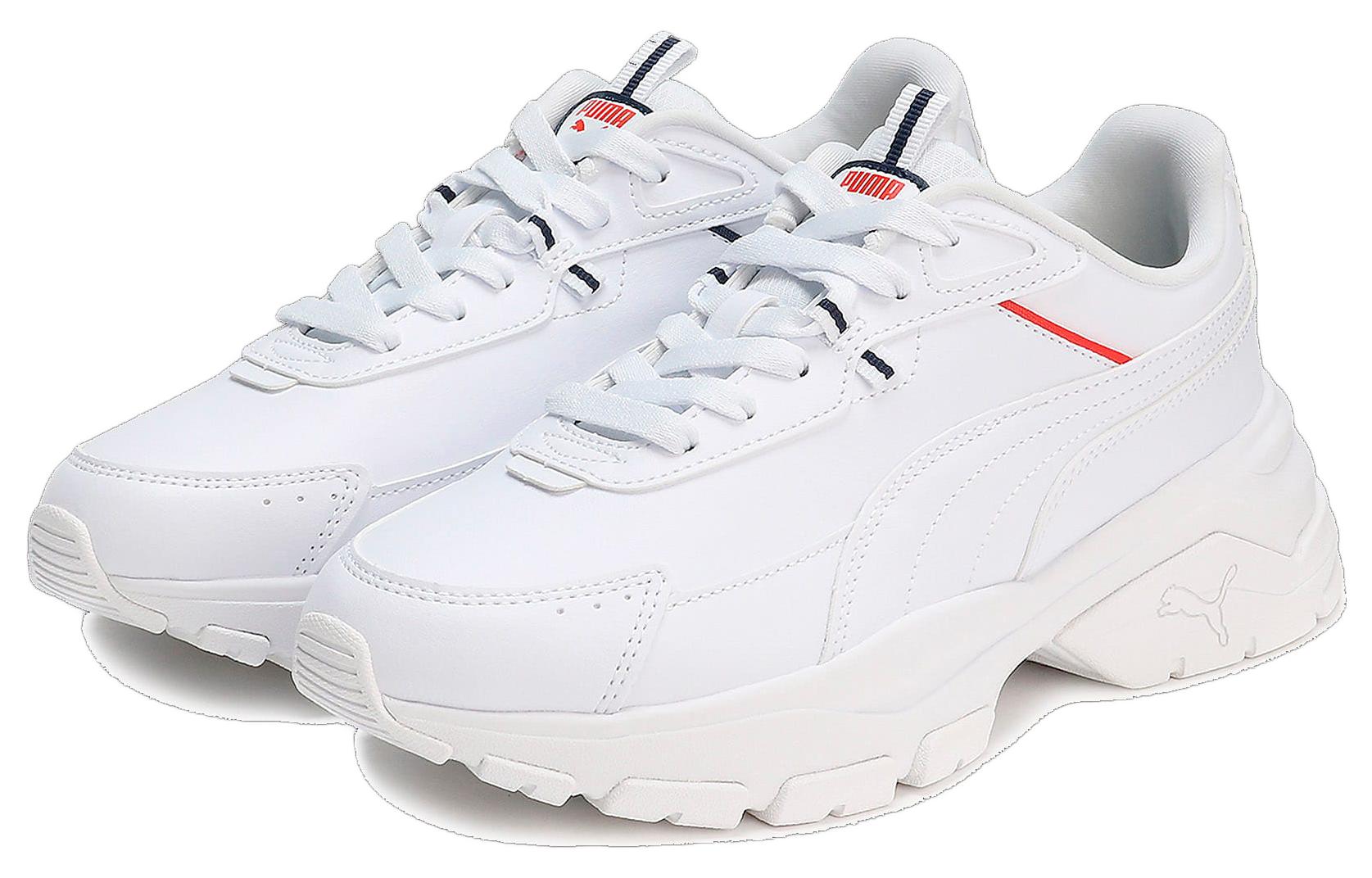 (WMNS) PUMA Cassia Via 'White Red' 394121-03