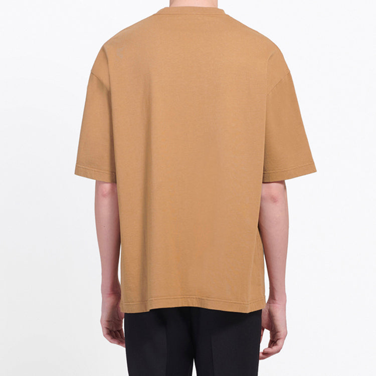 Balenciaga BB Pattern Printing Short Sleeve Unisex Khaki 578139TEV529610