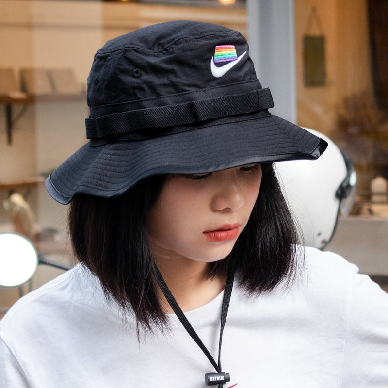 Nike ACG BeTrue Fisherman Hat Rainbow Logo 'Black' CZ6232-010
