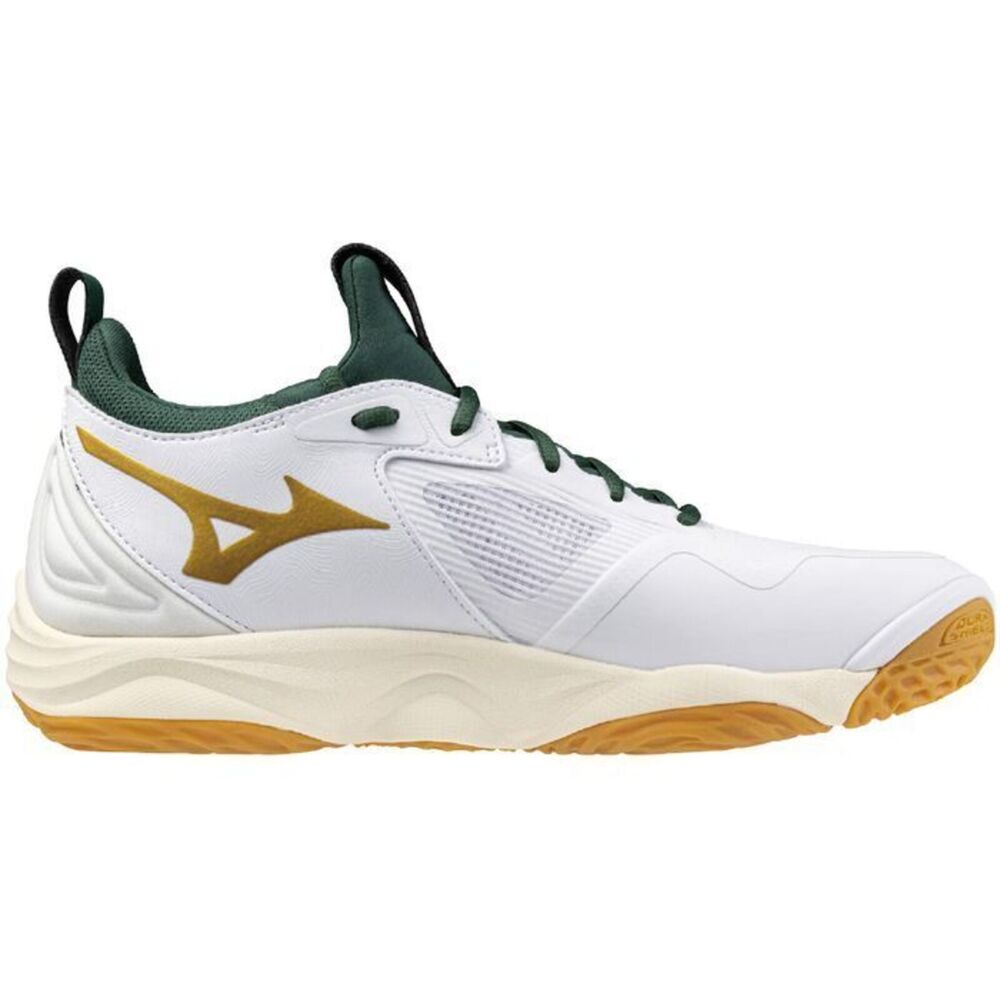 Mizuno Wave Momentum 3 'White Green Gold' V1GA231244
