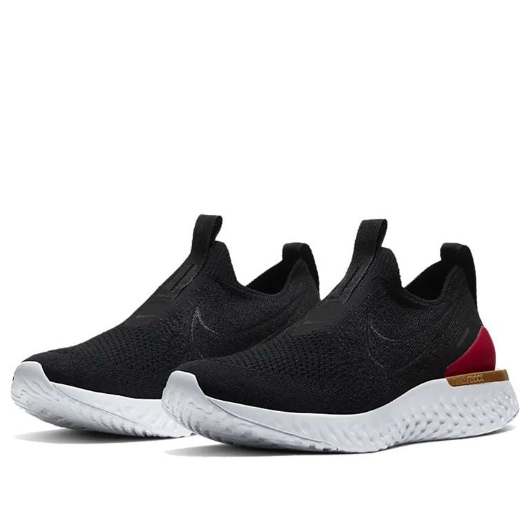 (WMNS) Nike Epic Phantom React Flyknit 'Black University Red' BV0415-004