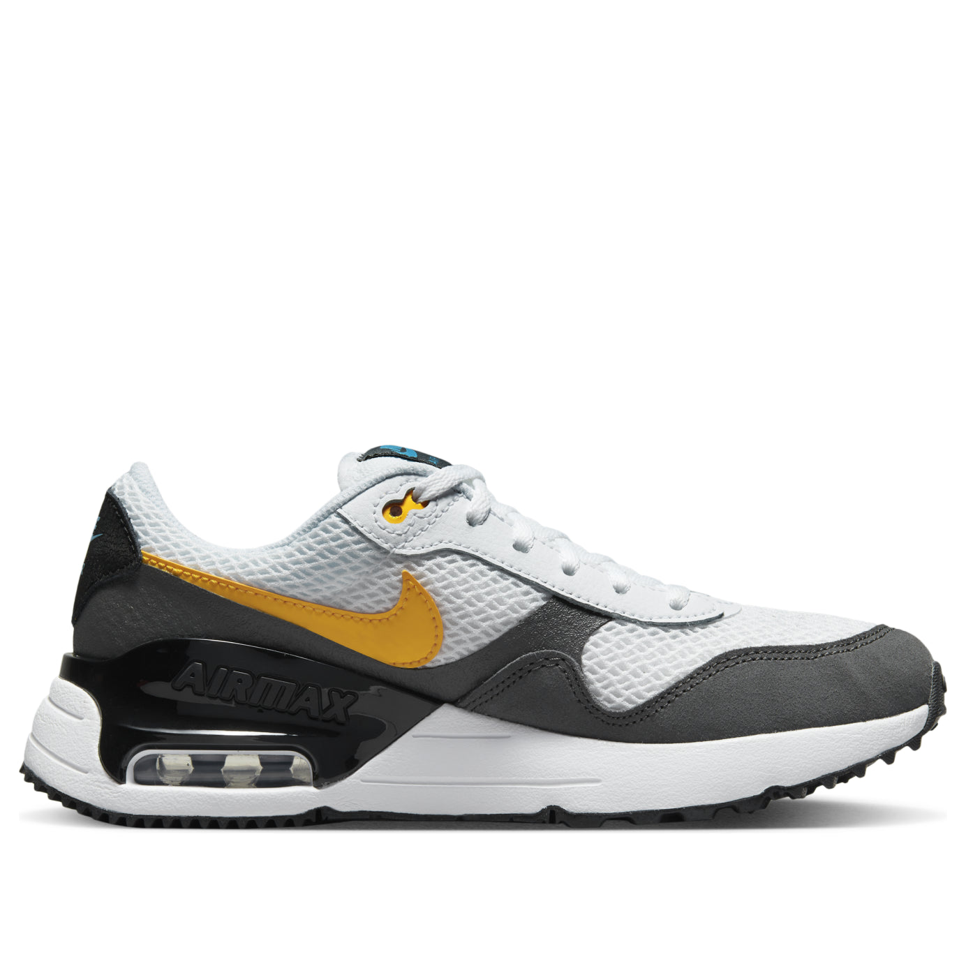 (GS) Nike Air Max SYSTM 'White Grey Laser Orange' DQ0284-104