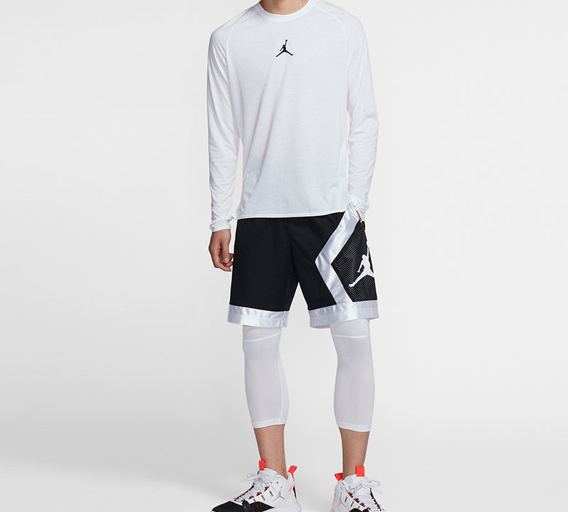 Air Jordan 23 Alpha Dri-Fit Back Printing Long Sleeves White 926437-100