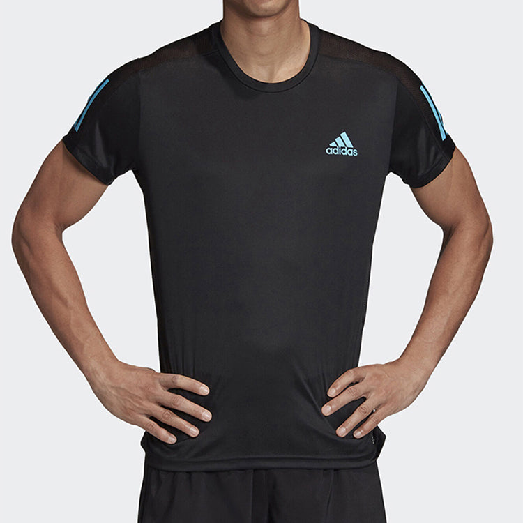 adidas OWN The Run Tee Running Sports Short Sleeve Black FT1428