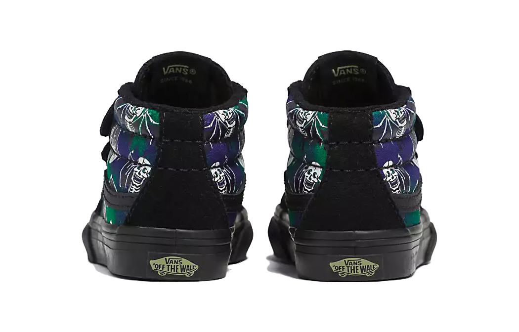 (TD) Vans Sk8-Mid Reissue V 'Glow-In-The-Dark Skull Print' VN0A5DXDBOU