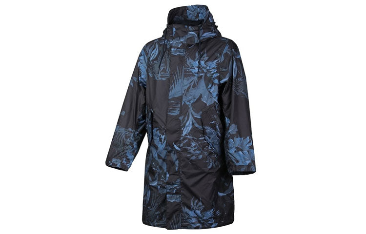 Nike Aop Printed Hooded Parka Coat 'Blue Black' AR1599-010