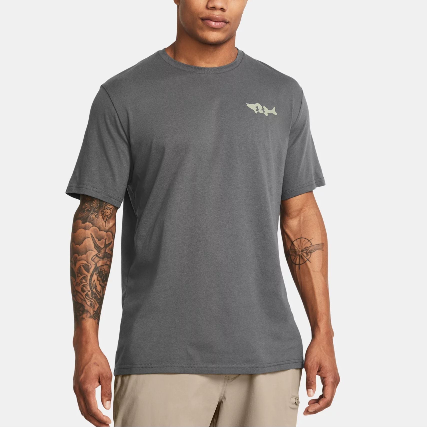 Under Armour Walleye Graphic T-Shirt 'Grey' 1382908-025
