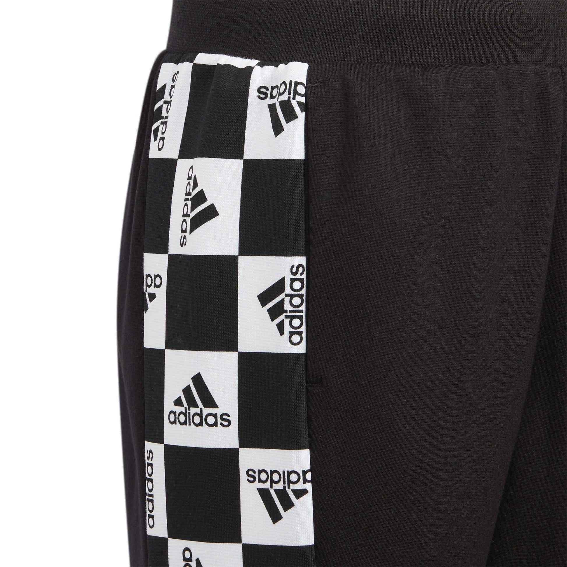 (PS) adidas Logo Training Pants 'Black White' HM5197