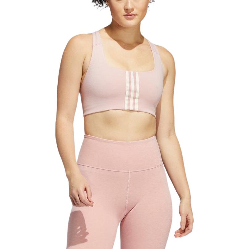 (WMNS) adidas Powerimpact Training Medium-Support Bra Asia Sizing 'Pink White' HC5373