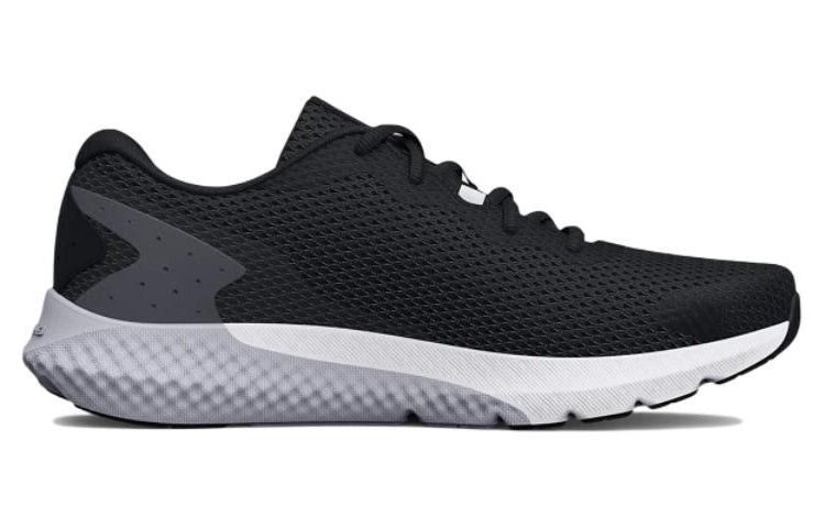 Under Armour Charged Rogue 3 Extra Wide Running Shoes 'Black White' 3026020-002