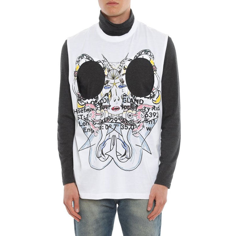 Burberry SS21 Letter Printing Sleeveness Male White 45676351