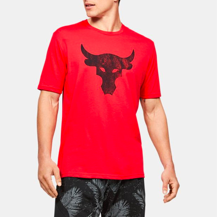 Under Armour Project Rock Brahma Bull T-shirt 'Red' 1351582-608
