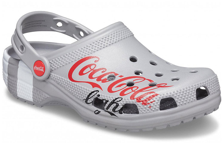 Coca Cola x Crocs Crossover Light X Outdoor Flat Heel Casual Sports Unisex Gray Sandals 207220-030