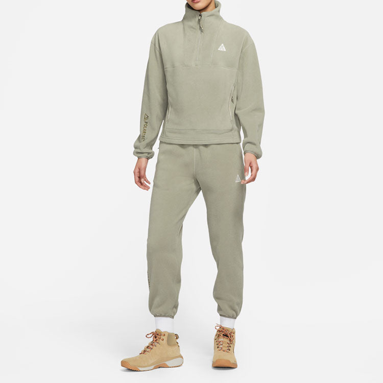 (WMNS) Nike Casual Zipper Stand Collar Sports Hoodie Jacket Green DB1154-320