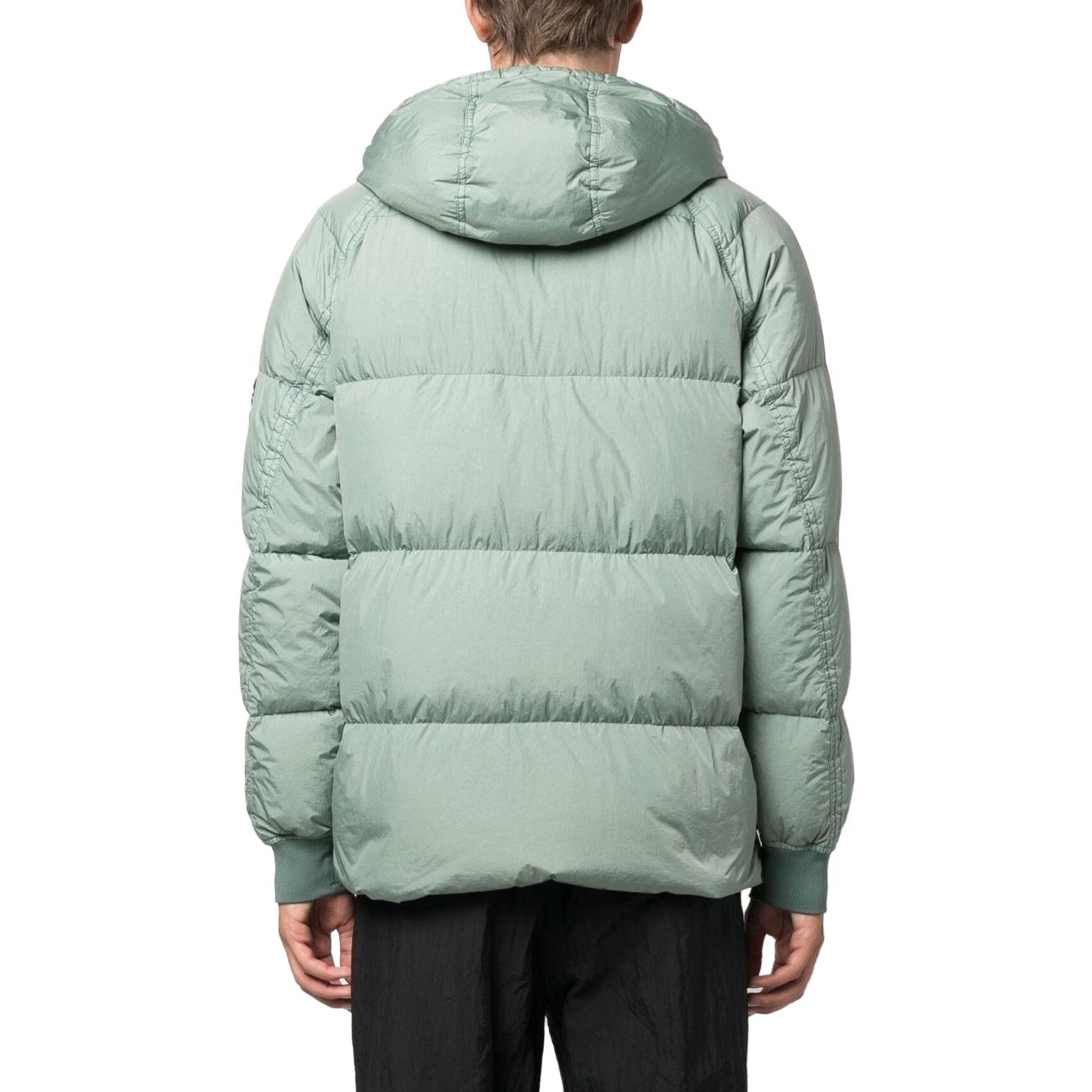 STONE ISLAND Crinkle Reps Hooded Down Jacket 'Sage' 791540723-V0055