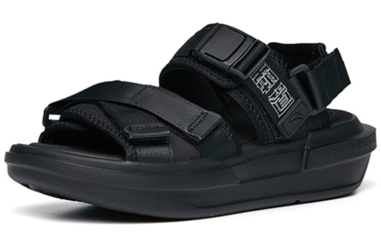 (WMNS) ANTA BaDao Sandals 'Black' 122238501-1