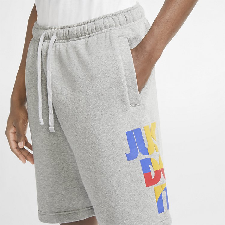 Nike Sportswear Just Do It Fleece Shorts 'Heather Grey' CU4078-063