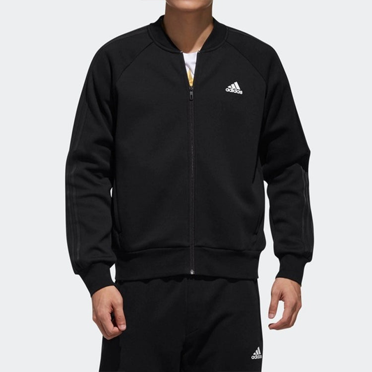 Men's adidas Comm Bomb 3SLogo Jacket Black DW4655