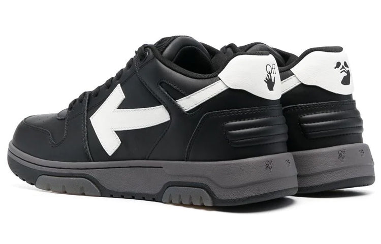 Off-White Out Of Office Low-Top Sneakers 'Black White' OMIA189C99LEA0041001