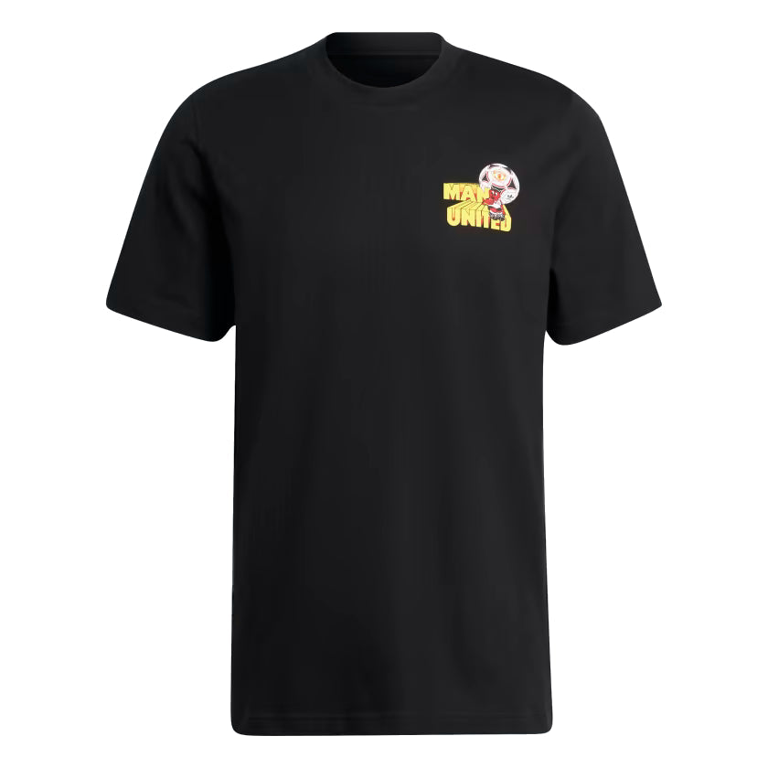 adidas Original Manchester United Graphic Tee 'Black' HP0447