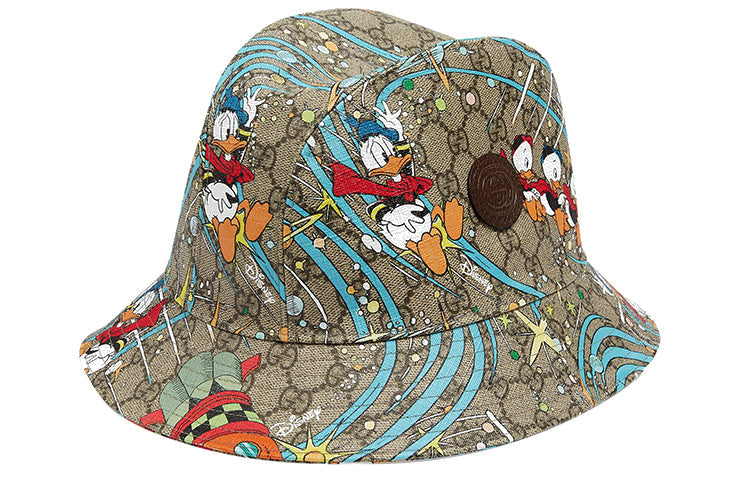 Gucci x Disney Donald Duck Bucket Hat 'Beige Brown' 648844-4HACS-8465