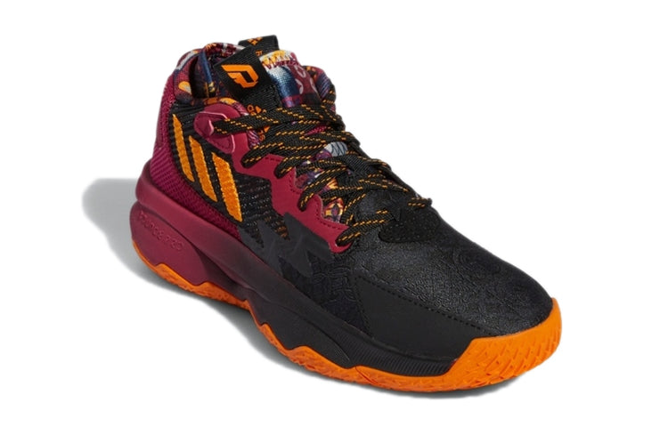 (GS) adidas Dame 8 J Black Red GW3862