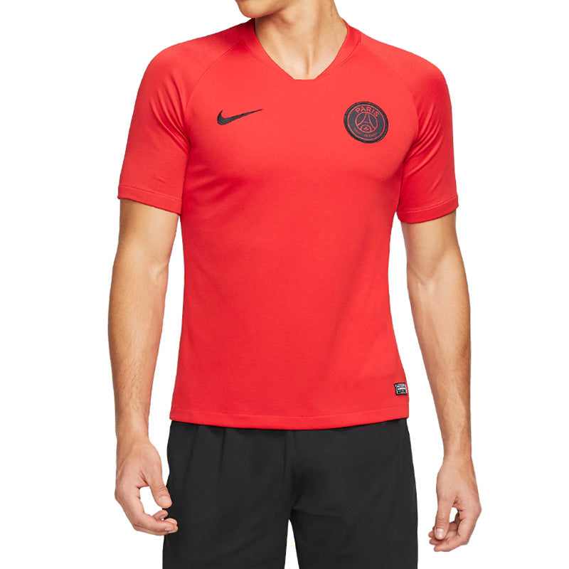 Men's Nike Paris Saint-Germain 19-20 Season Greater Paris Tournament Training Short Sleeve Red T-Shirt AO5147-660