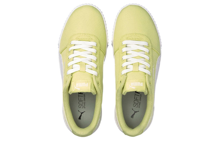 (WMNS) PUMA Carina Canvas Sneakers Yellow 368669-05