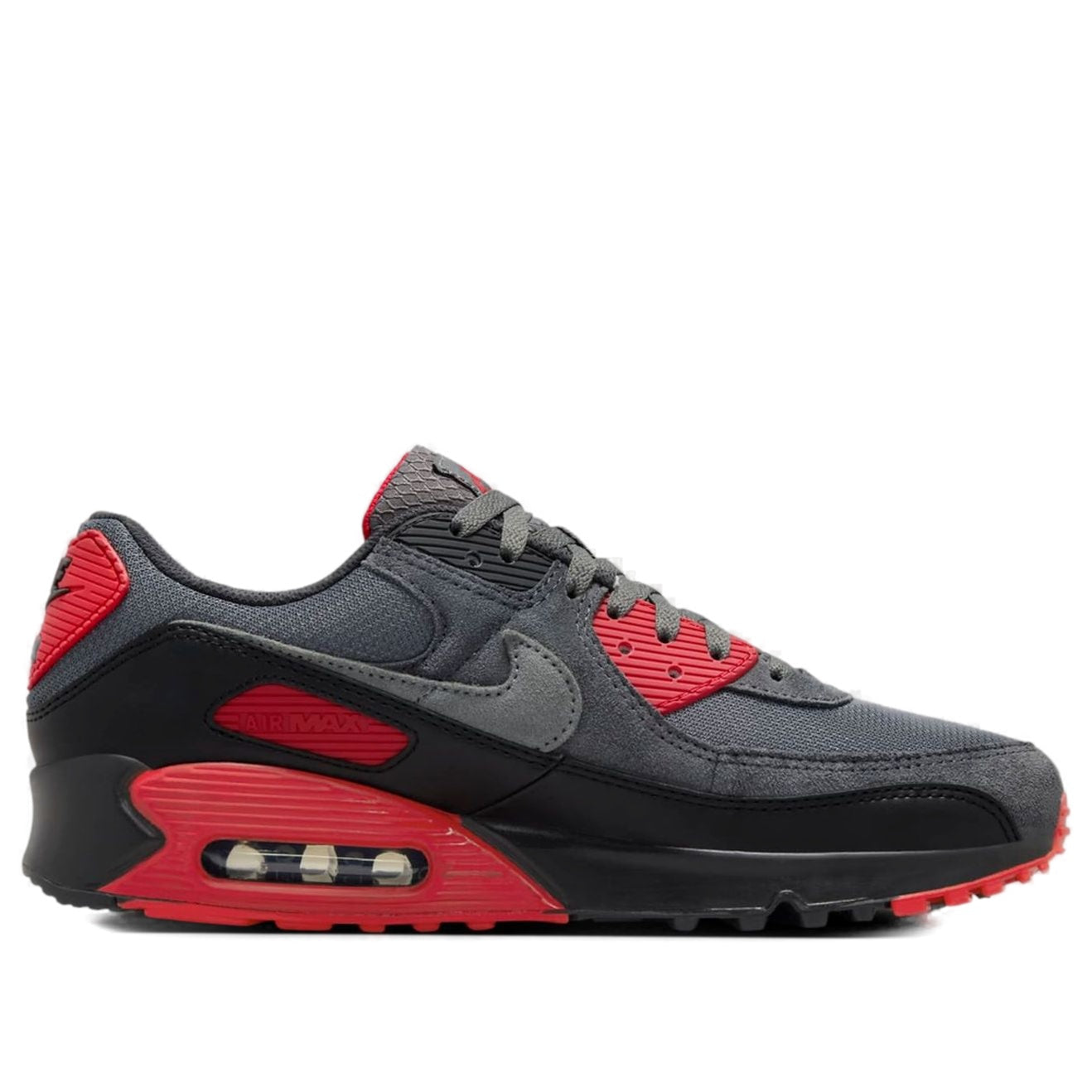 Nike Air Max 90 'Smoke Grey Fire Red' DM0029-007