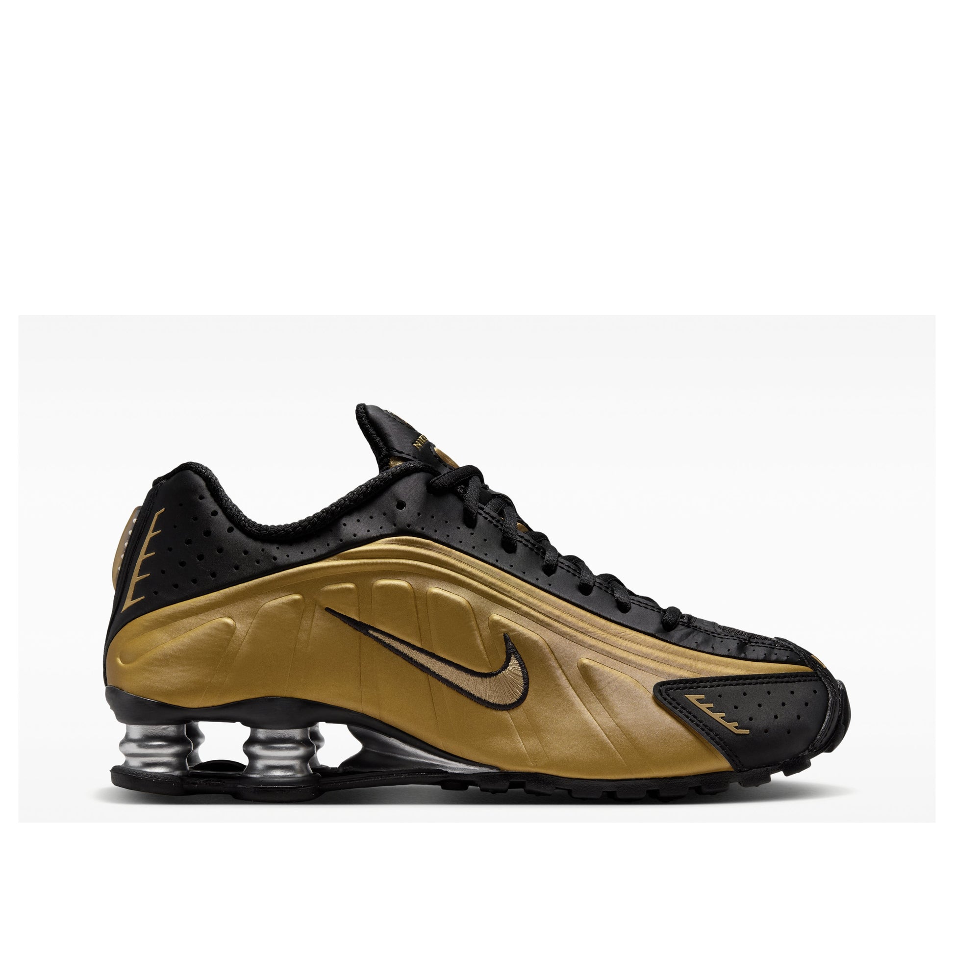 (WMNS) Nike Shox R4 'Black Metallic Gold' AR3565-005