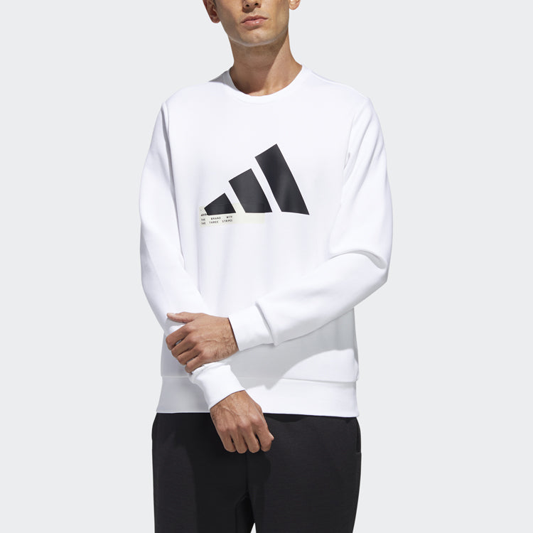 adidas Ub Gfx Swt Athleisure Casual Sports Round Neck Pullover White GF4003