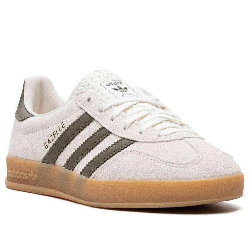 (WMNS) adidas Gazelle Indoor 'White Olive Strata' JH8821