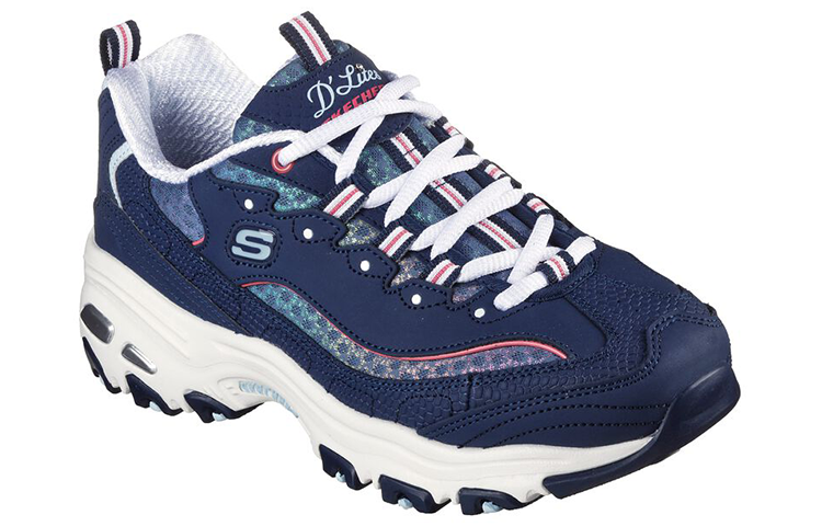 (WMNS) Skechers D'LITES 'Navy' 149268-NVMT